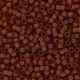 Miyuki Delica Perlen 11/0 - Matted transparent amber DB-764